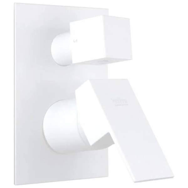 Смеситель для душа Webert Pegaso однорычажный, скрытого монтажа, керамический, настенный, без излива/шланга/лейки, латунь белый