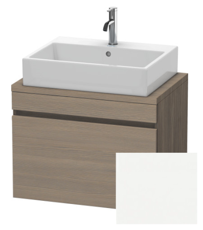 Тумба/шкафчик для консоли/столешницы Duravit DuraStyle под раковину 70х47,8х51,2 см, подвесная, ДСП, цвет: дуб терра/белый матовый, 1 выдвижной ящик, прямоугольная
