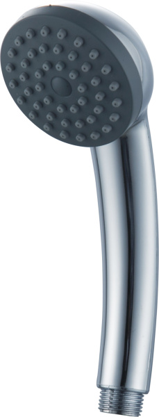 Лейка душевая HAIBA настенная, круглая, с 1 режимом, хромированная/пластмассовая, ручная, для душа/ванной