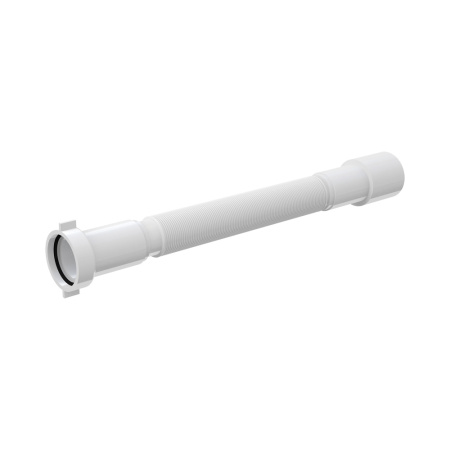 Труба гофрированная Alcaplast A770 1 1/2"х40/50 мм 400 – 850 мм, цвет белый, с гайкой