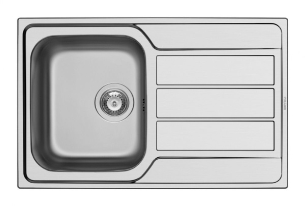Мойка Pyramis Athena 86х50х18 см врезная, сатин, нержавеющая сталь  100178901 Мойка Pyramis Athena 86х50х18 см врезная, сатин, нержавеющая сталь  100178901