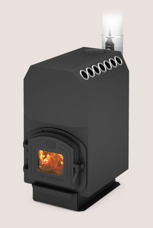 Печь ТОП 200 ДС ТЕПЛОДАР 200м³, отопительная, варочная поверхность, напольная, пристенная, дверца глухая, длительного горения, на дровах/брикетах