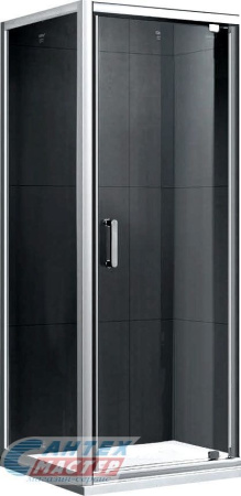 Душевой уголок Gemy Sanny Bay 70х90х190 см, без поддона, прямоугольный, без крыши, одна распашная дверь, стеклянный, пластиковый, полированный хромированный профиль, комплект, для душа, ванной, квартиры, дома, дачи, размеры, метр, литой, литьевой