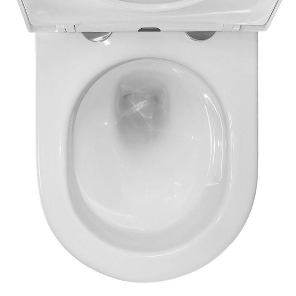 Унитаз подвесной Azario ORMI 490х360х365 безободковый, система смыва Торнадо, с быстросъемным сиденьем микролифт AZ-0253VD