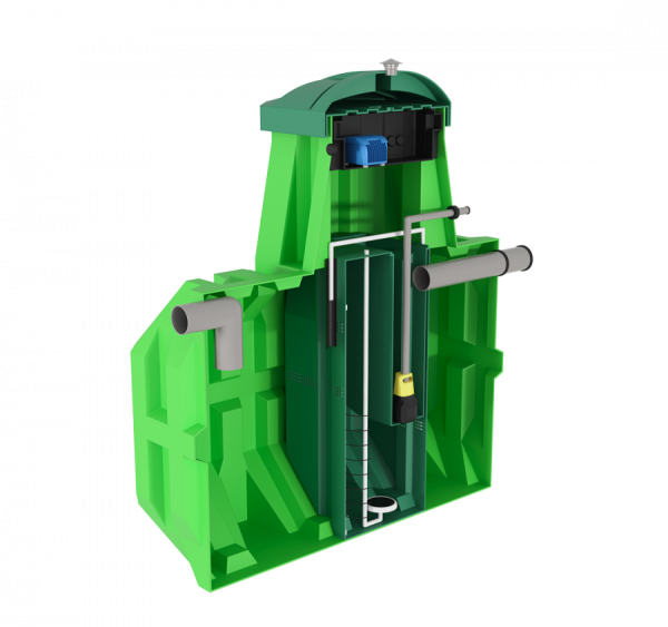 Септик Ergobox 5 (Эргобокс) Компакт станция биологической очистки,для частного дома, дачи (5 чел)