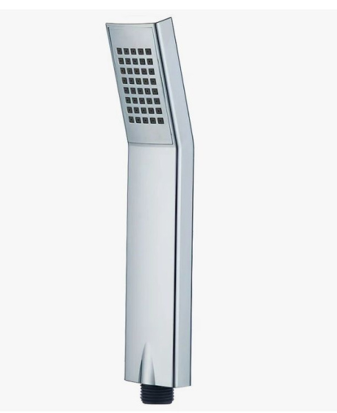 Лейка душевая HAIBA настенная, прямоугольная, с 1 режимом, хромированная/пластмассовая, ручная, для душа/ванной