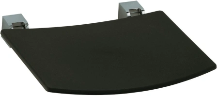 Сиденье для душа Keuco Plan складное, хром/темно-серый, металл/пластик, подвесное