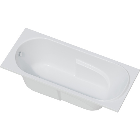 Ванна Corpa Nera Santi 160х75 см, акриловая, цвет- белая, (без гидромассажа, рамы, сифона, фронтальной панели) прямоугольная, встраиваемая/приставная, универсальная