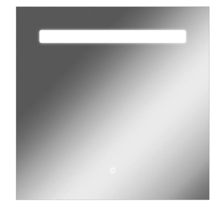 Зеркало Домино Good Light 70, 70х70 см, с LED/ЛЕД-подсветкой, квадратное, выключатель сенсорный, для ванны, навесное/подвесное/настенное, дизайнерское