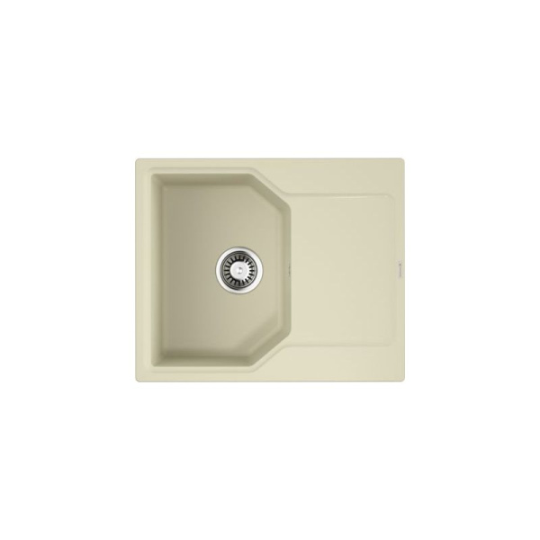 Мойка Omoikiri Yonaka 78-LB-BE Artgranit, 78х51 см, врезная, с с левым/правым крылом, из искусственного камня, прямоугольная, цвет ваниль, без отверстия под смеситель, слив-перелив