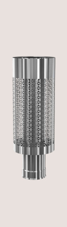 Сэндвич-сетка DN115/200 L580 мм Теплодар Профи, для дымохода, из нержавейки (внутренняя труба: 0.8 мм AISI 439, внешняя: 0.5 мм AISI 430)