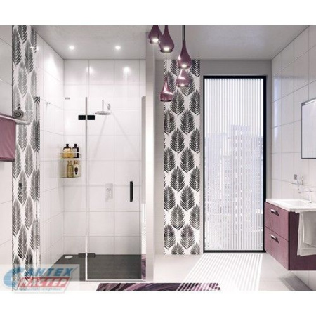 Душевая дверь Wasserkraft Aller Black 10H05LB 1200x2000 левая профиль хром прозрачное стекло в нишу, открывание правое/левое, прозрачное закаленное стекло, раздвизжная, профиль хром, прямоугольная (душевое ограждение без поддона)