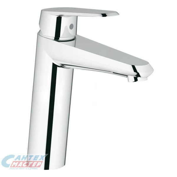 Смеситель для раковины Grohe Eurodisc Cosmopolitan однорычажный, излив средний, длина 142 мм, керамический, латунь, цвет хром, без донного клапана