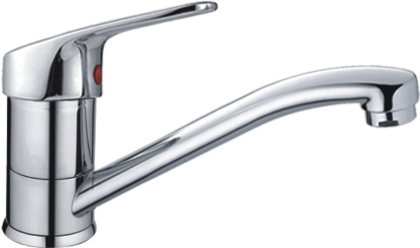 Смеситель для умывальника HAIBA однозахватный, поворотный, латунный, длина 172 мм, латунь, цвет хром