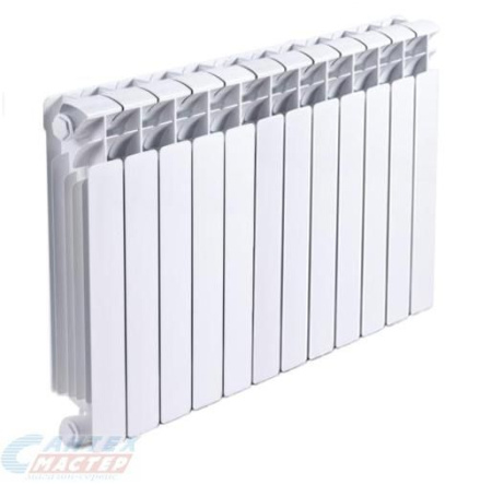 Радиатор отопления RIFAR BASE 500 (12 секций) биметаллический, боковое подключение, для квартиры, водяные, мощность 2364 Вт, настенный, батарея (Рифар)