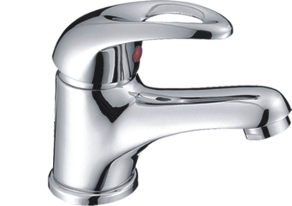 Смеситель для умывальника HAIBA однозахватный, неповоротный, латунный, длина 132 мм, латунь, цвет хром