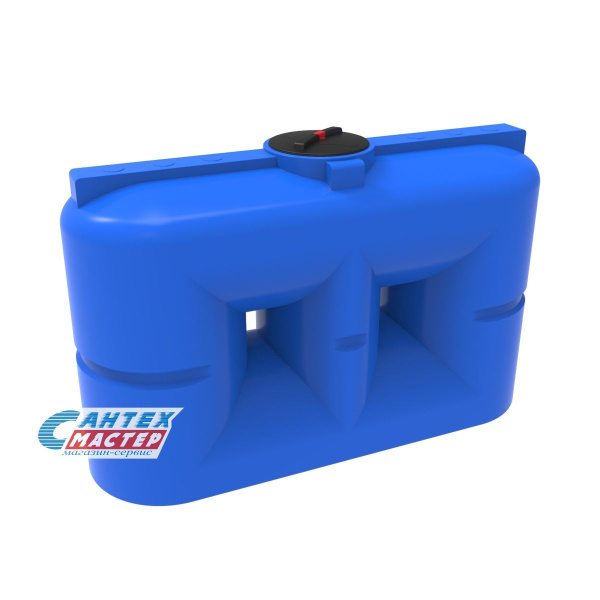 Емкость пластиковая (бак) Экопром S 1500 литров 104,2000,601,0 для воды,с крышкой с дыхательным клапаном (цвет-синий)