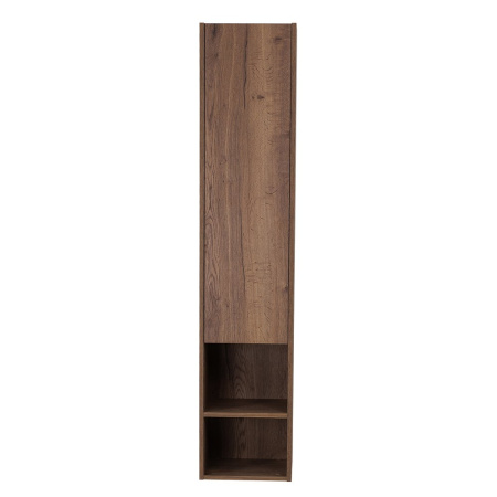 Пенал BelBagno Kraft, 33х30х160 см, подвесной, правый, 1 распашная дверь/1 открытая полка, механизм доводчика, цвет дуб табак, в ванную комнату