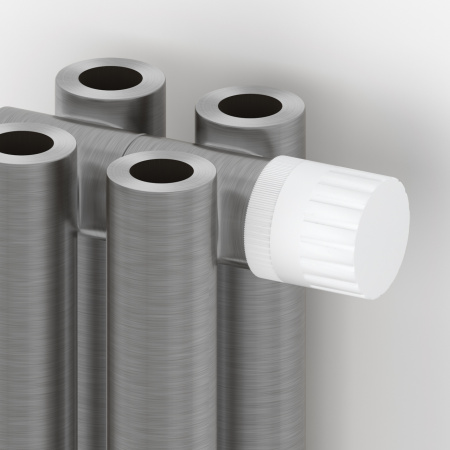 Радиатор отопления Сунержа Эстет-00 EU50 1200х450 10 секций, цвет сатин, нижнее подключение, нержавеющая сталь, трубчатый