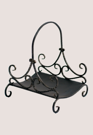 Дровница Теплодар-08, 450 х 450 х 525 мм, поленница из металла/кованная, подставка для дров дома/дачи/камина/печи