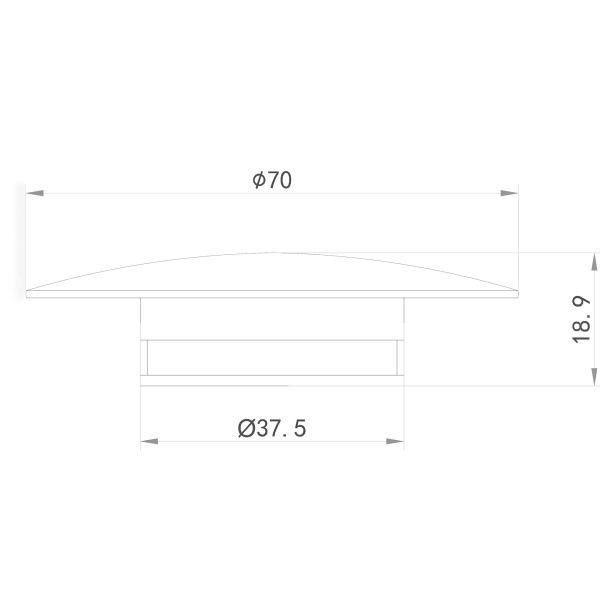 Накладка на слив ABBER AB0008NG никель, круглая, для ванны 