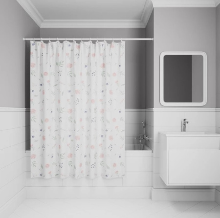 Шторка Iddis Base полиэстер, цвет разноцветный, 2000x1800 мм покрытие водоотталкивающее BF01P18i11