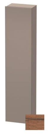 Пенал Duravit DuraStyle, 40x24x180 см, подвесной, (правый), с дверцей, с полкой, со стеклянными полками, цвет: орех/базальт, в ванную комнату