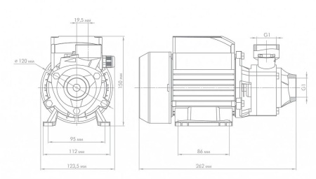 Поверхностный насос Джилекс Вихревик 40/40 Ч, корпус чугун 3100