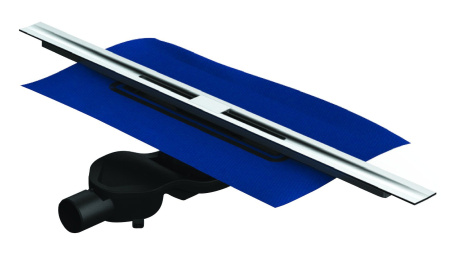 Водоотводящий желоб (Трап) Berges Simpel 600 боковой выпуск S-сифон D50 H60 60 см хром