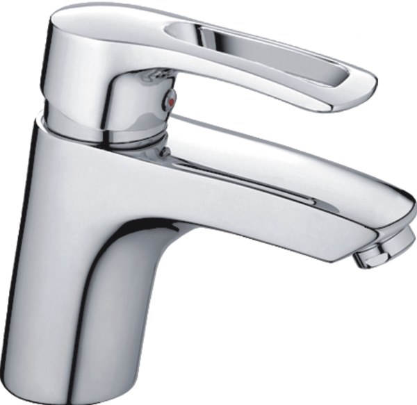 Смеситель для умывальника HAIBA однозахватный, неповоротный, латунный, длина 159 мм, латунь, цвет хром