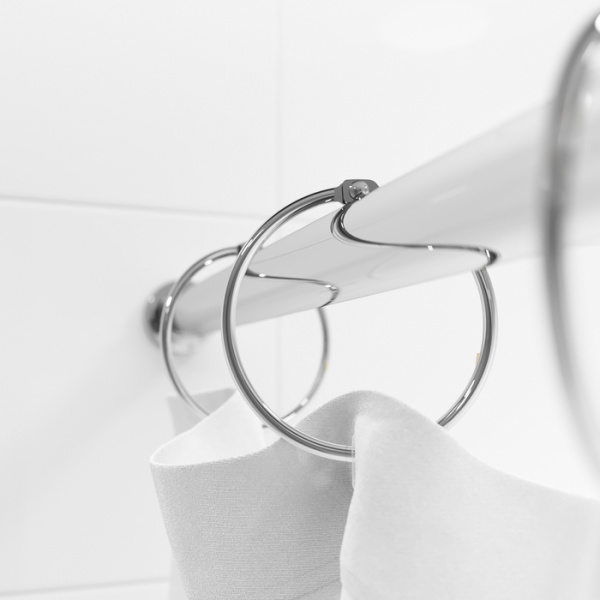 Набор колец IDDIS Elegante для шторы в ванную комнату, металл, цвет хром глянцевый, RM03CHOi15