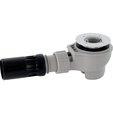 Cифон для душевого поддона Geberit d62, горизонтальный выпуск, соединительный патрубок из ПНД, ø 50 мм, с шаровым шарниром, для душевого поддона