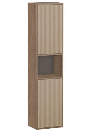 Пенал Cersanit CLASSIC RIBBLE 35 подвесной, (правый/левый/универсальный), 2 распашные дверцы/открытая ниша, цвет бежевый