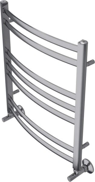 Полотенцесушитель Aquatek Лугано водяной П7 500х600 мм хром, нержавеющая сталь, лесенка, подключение нижнее