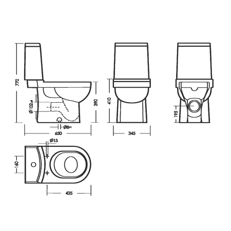 Унитаз компакт Sanita Luxe Next Slim, белый, универсальный выпуск, напольный, сиденье дюропласт с микролифтом, арматура двухреж. арм. Oliveira