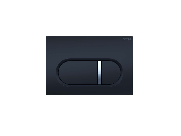 Комплект унитаза с инсталляцией Aquatek Поларис (Сет) c сиденьем микролифт, с клавишей смыва (кнопкой, клавишей двойного смыва) черная матовая, комплект крепления