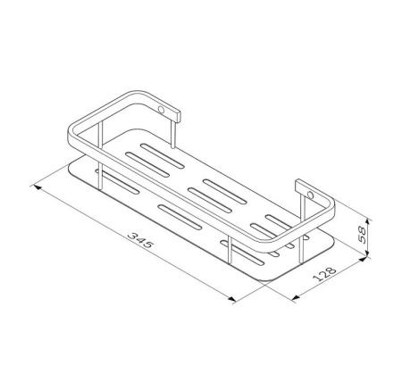 Полка для душа AM.PM Sense L A7453100 хром