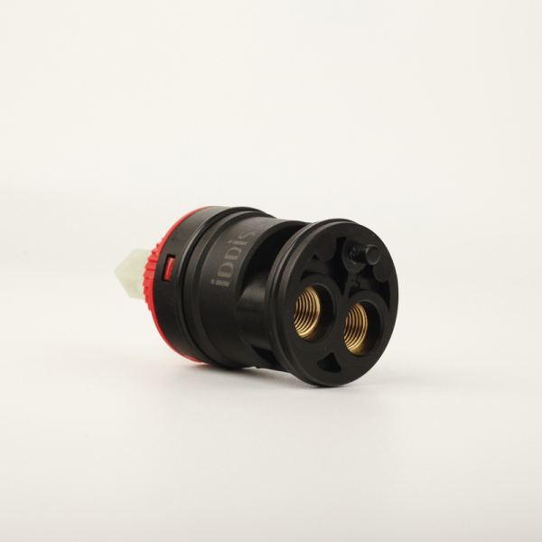 Картридж IDDIS Optima Home для смесителя, керамика, 35 мм, с ножками, прямая подводка, цвет черный 999C35H2SM