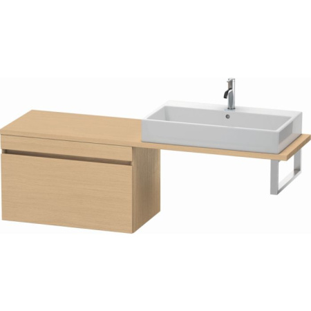 Тумба/шкафчик для консоли/столешницы Duravit DuraStyle под раковину 80х54,8х51,2 см, подвесная, ДСП, цвет: натуральный дуб, 1 выдвижной ящик, прямоугольная