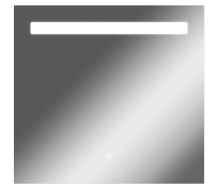 Зеркало Домино Good Light 75, 75х70 см, с LED/ЛЕД-подсветкой, прямоугольное, выключатель сенсорный, для ванны, навесное/подвесное/настенное, дизайнерское