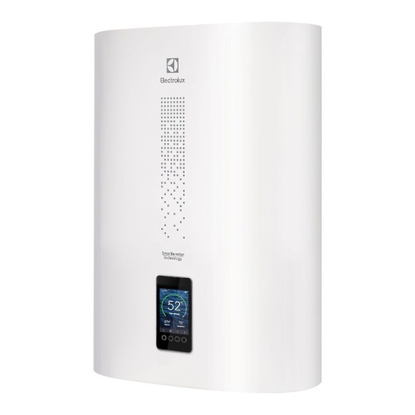 Водонагреватель электрический Electrolux EWH 30 SmartInverter накопительный с Wi-Fi , ТЭН сухой , бак из нержавеющей стали Время нагрева Δ 40°С: 62 мин