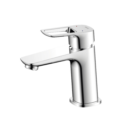 Смеситель для раковины/умывальника IDDIS Spin, однорычажный, неповоротный, керамический картридж, длина излива 113 мм, латунь, цвет хром