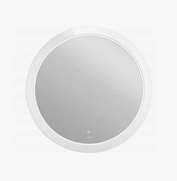 Зеркало Cersanit LED 012 design, 72х72х2,5 см, с LED/ЛЕД-подсветкой, круглое, выключатель сенсорный, для ванны