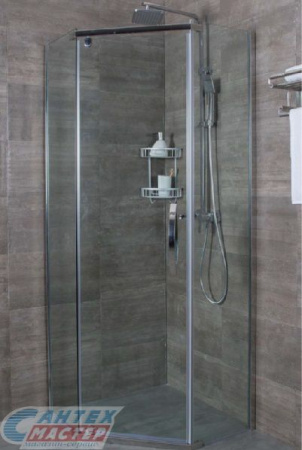 Душевое ограждение Alex Baitler 90х90 профиль хром прозрачное стекло AB 215-90