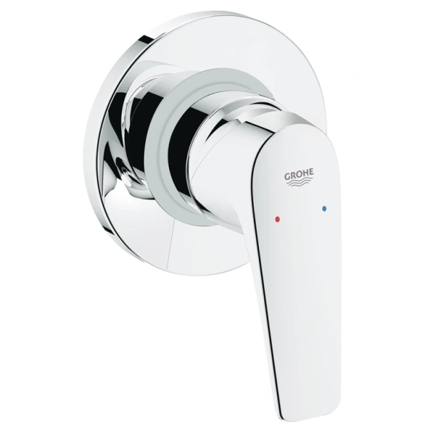 Смеситель с гигиеническим душем Grohe BauFlow встраиваемый, однорычажный, без излива, с гибким шлангом/лейкой, латунь, цвет хром 29328000