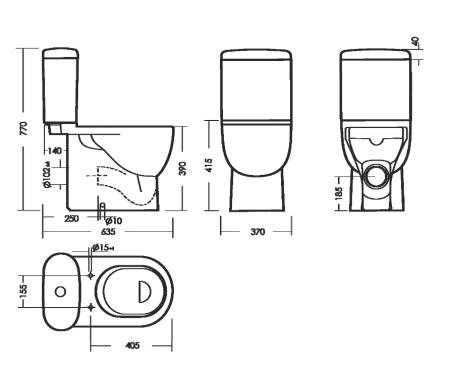 Унитаз компакт Sanita Luxe Art, белый, универсальный выпуск, напольный, сиденье дюропласт с микролифтом, clip up, арматура двухреж. OLI
