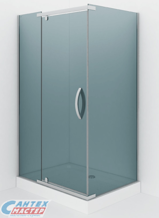 Душевое ограждение Alex Baitler 120х90 профиль хром тонированное стекло AB 244-120