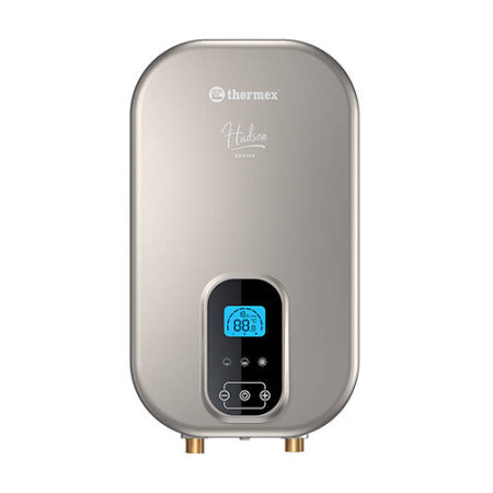 Водонагреватель Thermex Hudson 7000 проточный, электрический, 7 кВт, 260х125х495 мм, 230 В, (цвет серый, плоский), (бойлер, водогрей), нагрев