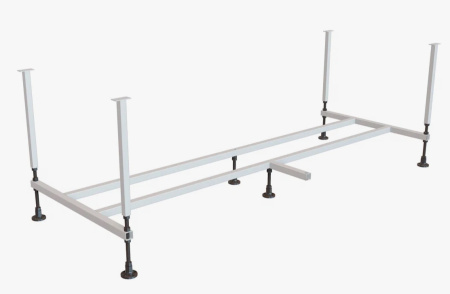 Каркас усиленный для ванны 170 OVIVA Base  170х40х70 см, стальной, сварной, цвет белый, четыре опоры, прямоугольный