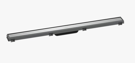 Решетка Hansgrohe RainDrain Match 90, с регулировкой по высоте для душевого трапа 85,5х8,1 см, цвет хром, для душа в пол, нержавеющая сталь, прямоугольная